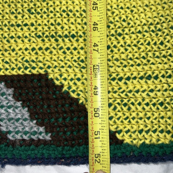 Handmade Thomas The Tank Engine Crochet Blanket Throw Blue Train - Picture 6 of 10